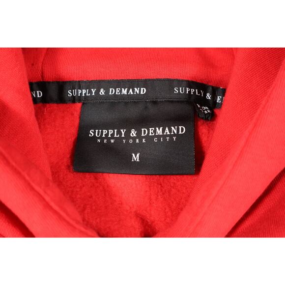 Supply & Demand Hoodie Mens Medium Pullover Embroidered Streetwear - Picture 4 of 6